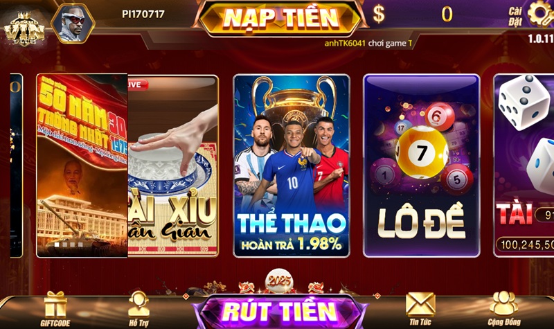 Game thể thao Vinclub